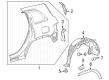 Diagram for 2023 Mercedes-Benz EQB 250 Fender Splash Shield - 247-690-38-03