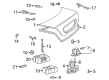 Diagram for 2003 Mercedes-Benz CL500 Door Hinge - 215-750-10-87