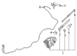 Diagram for Mercedes-Benz E450 Windshield Washer Hose - 213-860-00-92