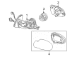 Diagram for 1999 Mercedes-Benz SLK230 Mirror Cover - 170-810-01-79-9999