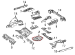 Diagram for 2015 Mercedes-Benz CLS63 AMG S Battery Hold Downs - 212-690-08-07