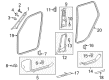 Diagram for Mercedes-Benz GLE400 Pillar Panels - 166-690-27-25-8Q96