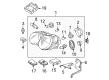 Diagram for 2002 Mercedes-Benz E55 AMG Daytime Running Lights - 210-820-37-61