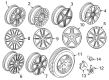 Diagram for 2017 Mercedes-Benz C63 AMG S Alloy Wheels - 205-401-19-00-7X21