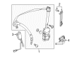 Diagram for Mercedes-Benz GLC350e Seat Belt - 253-860-13-00-7M89