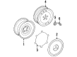 Diagram for 1991 Mercedes-Benz 300E Alloy Wheels - 6-6-47-0019