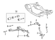 Diagram for Mercedes-Benz E430 Axle Beam - 210-620-19-87