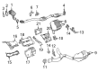 Diagram for Mercedes-Benz E350 Muffler - 213-490-72-06