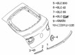 Diagram for 2023 Mercedes-Benz GLC300 Door Moldings - 253-743-07-00