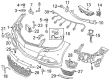 Diagram for 2019 Mercedes-Benz GLS63 AMG Parking Sensors - 212-542-00-18-64-9999