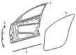 Diagram for 2020 Mercedes-Benz GLE350 Weather Strip - 167-698-09-00