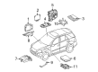 Diagram for Mercedes-Benz GL450 Transfer Case Shift Control Module - 164-540-67-01-80