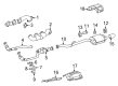 Diagram for Mercedes-Benz SLK230 Tail Pipe - 170-490-00-27