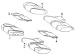 Diagram for Mercedes-Benz GLE450 Seat Heater Pad - 167-906-54-07