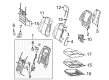 Diagram for Mercedes-Benz GLC43 AMG Seat Cushion Pad - 205-910-18-19-9D88