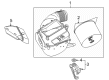 Diagram for 2021 Mercedes-Benz CLA45 AMG Air Filter Box - 139-090-13-00