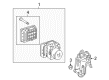 Diagram for 2010 Mercedes-Benz E350 ABS Control Module - 212-431-16-12