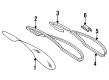 Diagram for 1985 Mercedes-Benz 190E Weather Strip - 201-670-01-39