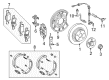 Diagram for Mercedes-Benz E400 Brake Caliper Bracket - 212-423-01-94-64