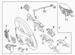 Diagram for Mercedes-Benz CLA45 AMG Steering Wheel - 000-460-16-03-9E38