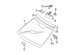 Diagram for 2003 Mercedes-Benz E320 Mirror Cover - 211-811-01-07-7D43