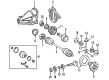 Diagram for 1988 Mercedes-Benz 420SEL Axle Shaft - 126-350-18-45