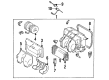 Diagram for 1988 Mercedes-Benz 190E A/C Evaporator Core - 201-830-12-58