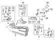 Diagram for 2015 Mercedes-Benz B Electric Drive Cup Holder - 246-680-08-91-9051