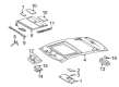 Diagram for 1999 Mercedes-Benz E300 Interior Lights - 210-820-36-01