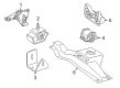 Diagram for 2016 Mercedes-Benz G550 Engine Mount - 177-223-00-00