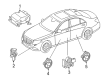 Diagram for 2024 Mercedes-Benz C43 AMG Air Bag Sensor - 000-905-65-13