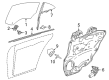 Diagram for 2015 Mercedes-Benz CLS550 Window Regulator - 218-730-04-79