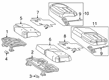 Diagram for 2020 Mercedes-Benz G63 AMG Seat Cushion Pad - 463-920-26-06