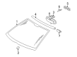 Diagram for 1999 Mercedes-Benz CLK320 Windshield - 208-670-16-01