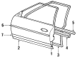 Diagram for 1988 Mercedes-Benz 190E Weather Strip - 201-725-03-65