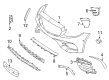 Diagram for 2023 Mercedes-Benz E450 Bumper Reflector - 213-820-13-04