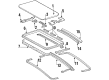 Diagram for 1986 Mercedes-Benz 560SEC Weather Strip - 123-682-11-97