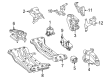 Diagram for 2016 Mercedes-Benz SLK55 AMG Engine Mount - 205-242-03-40