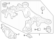 Diagram for Mercedes-Benz C43 AMG Axle Beam Mount - 206-351-34-00