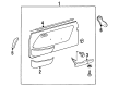 Diagram for 1985 Mercedes-Benz 300CD Door Armrest - 123-970-19-01-5070