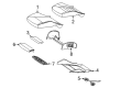 Diagram for Mercedes-Benz AMG GT 43 Seat Cushion Pad - 290-910-97-02