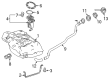 Diagram for Mercedes-Benz CLA250 Fuel Tank Strap - 246-470-02-40