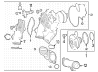 Diagram for Mercedes-Benz SL63 AMG Coolant Pipe Seal - 177-201-03-00-64