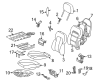 Diagram for 2002 Mercedes-Benz CLK55 AMG Seat Cushion Pad - 208-910-07-50