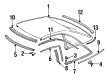 Diagram for 1991 Mercedes-Benz 300SL Weather Strip - 129-795-01-23