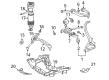 Diagram for 2008 Mercedes-Benz SL600 Steering Knuckle - 211-330-67-20