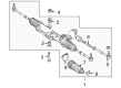 Diagram for 2006 Mercedes-Benz SLK350 Rack and Pinions - 171-460-21-00