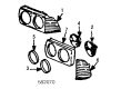 Diagram for Mercedes-Benz 300TD Headlight - 002-820-09-61