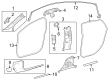 Diagram for Mercedes-Benz EQE 500 Weather Strip - 295-697-01-00