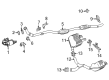 Diagram for Mercedes-Benz GLC300 Exhaust Hanger - 254-142-04-00